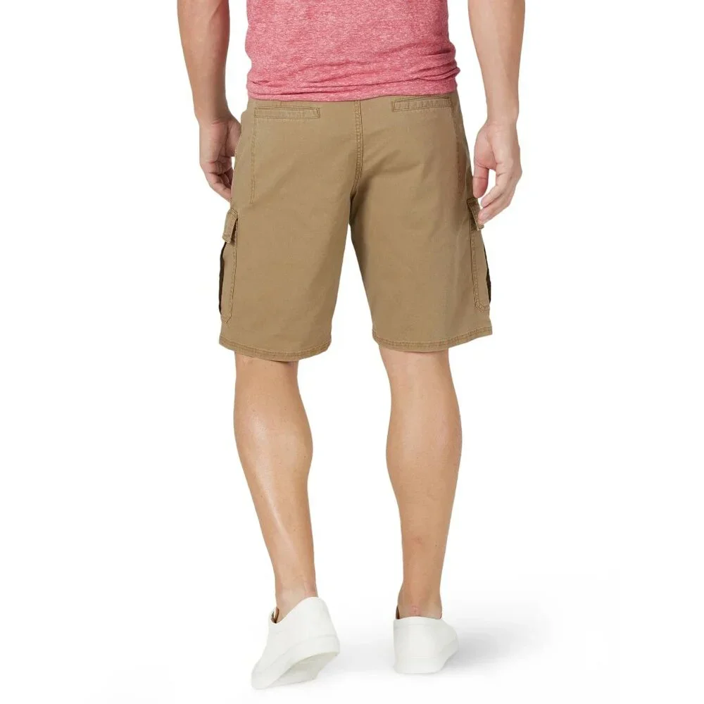 Wrangler Ripstop Cargo Stretch Shorts Tech Relaxed Fit Men's Sizes 32-48 Brown